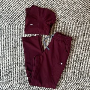 Figs Yola Scrub Pants and Catarina Scrub Top Size Small